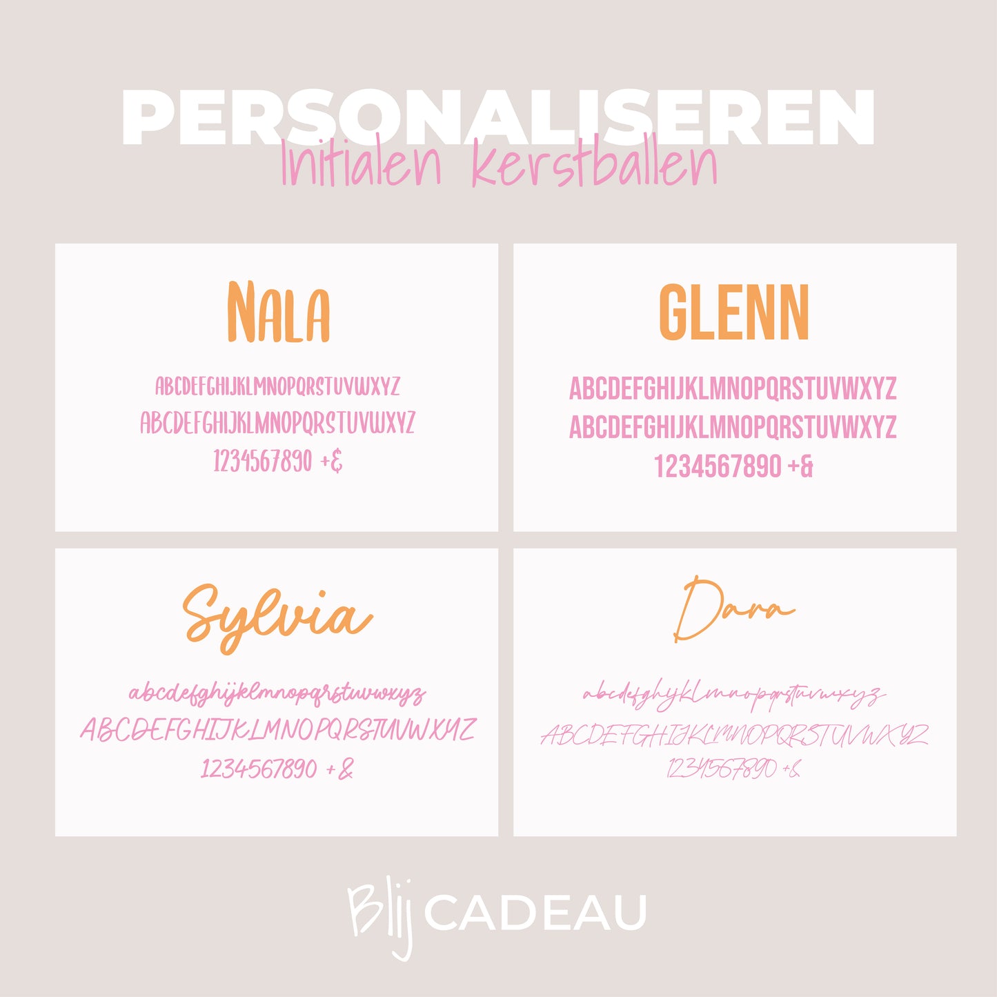 Gepersonaliseerde Kerstbal Initialen